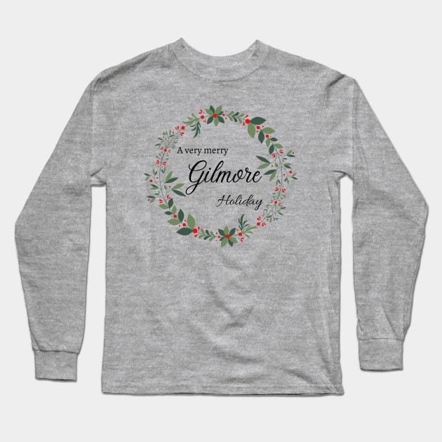 A Very Merry Gilmore Holiday-Dark Long Sleeve T-Shirt by Gilmore Book Club